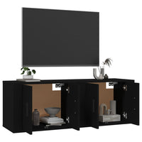 Mobili Porta TV a Parete 2 pz Nero 57x34,5x40 cm 3188335