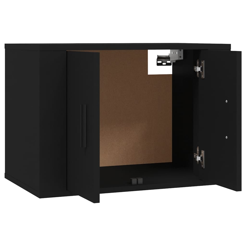 Mobili Porta TV a Parete 2 pz Nero 57x34,5x40 cm 3188335