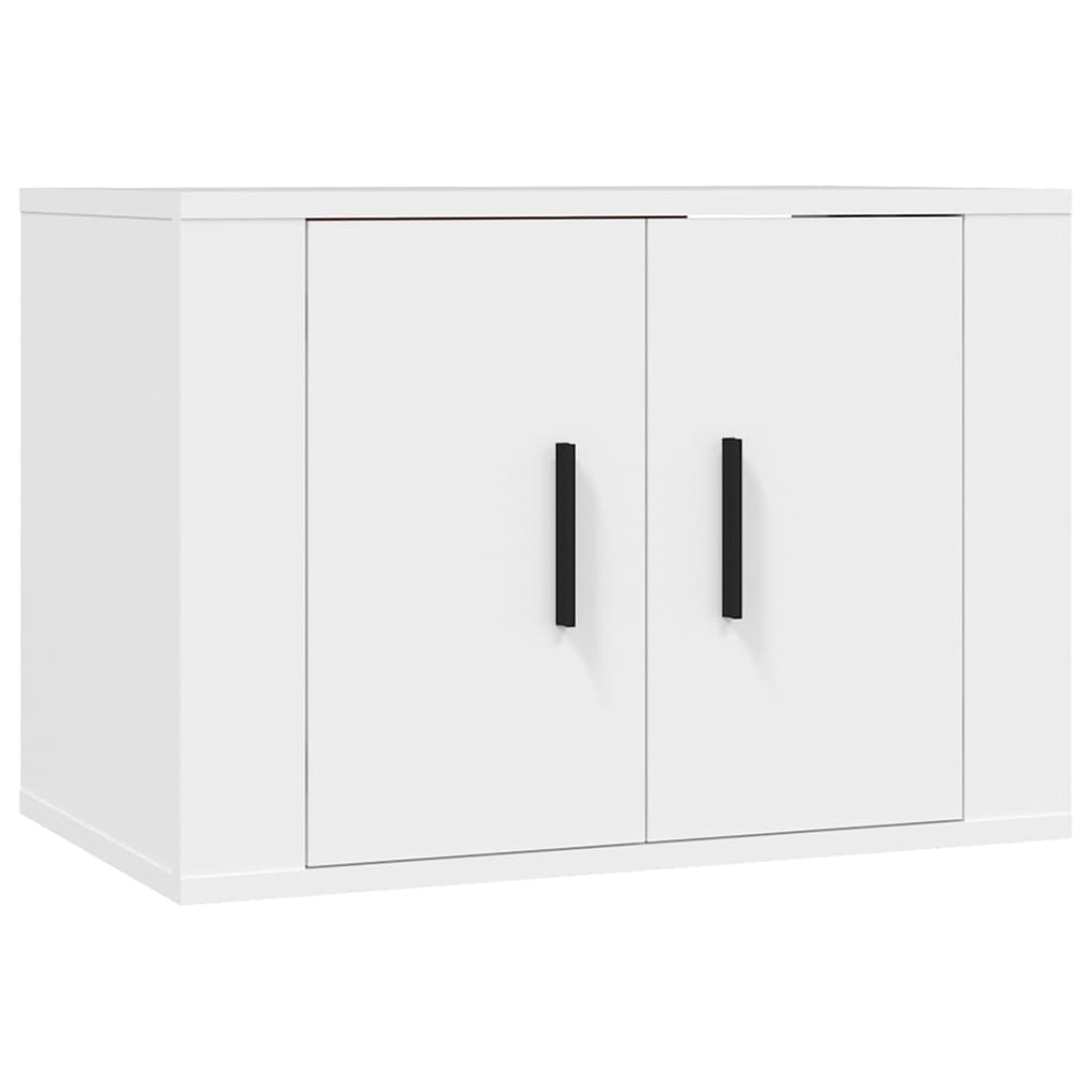 Mobili Porta TV a Parete 3 pz Bianco 57x34,5x40 cm 3188342