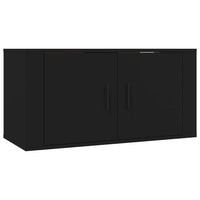 Mobili Porta TV a Parete 3 pz Nero 80x34,5x40 cm 3188359
