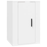 Set Mobili Porta TV 3 pz-Set di 3 Credenza per TV Bianco in Legno Multistrato 431489
