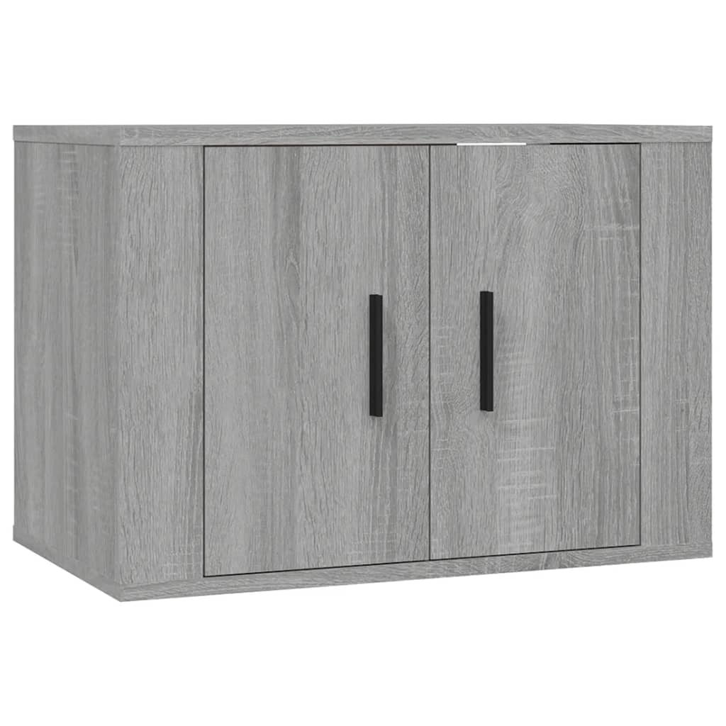 Set di mobili mobile buffet TV televisione soggiorno camera da letto soggiorno 3 pezzi sonoma pannelli in MDF grigio 02_0024634