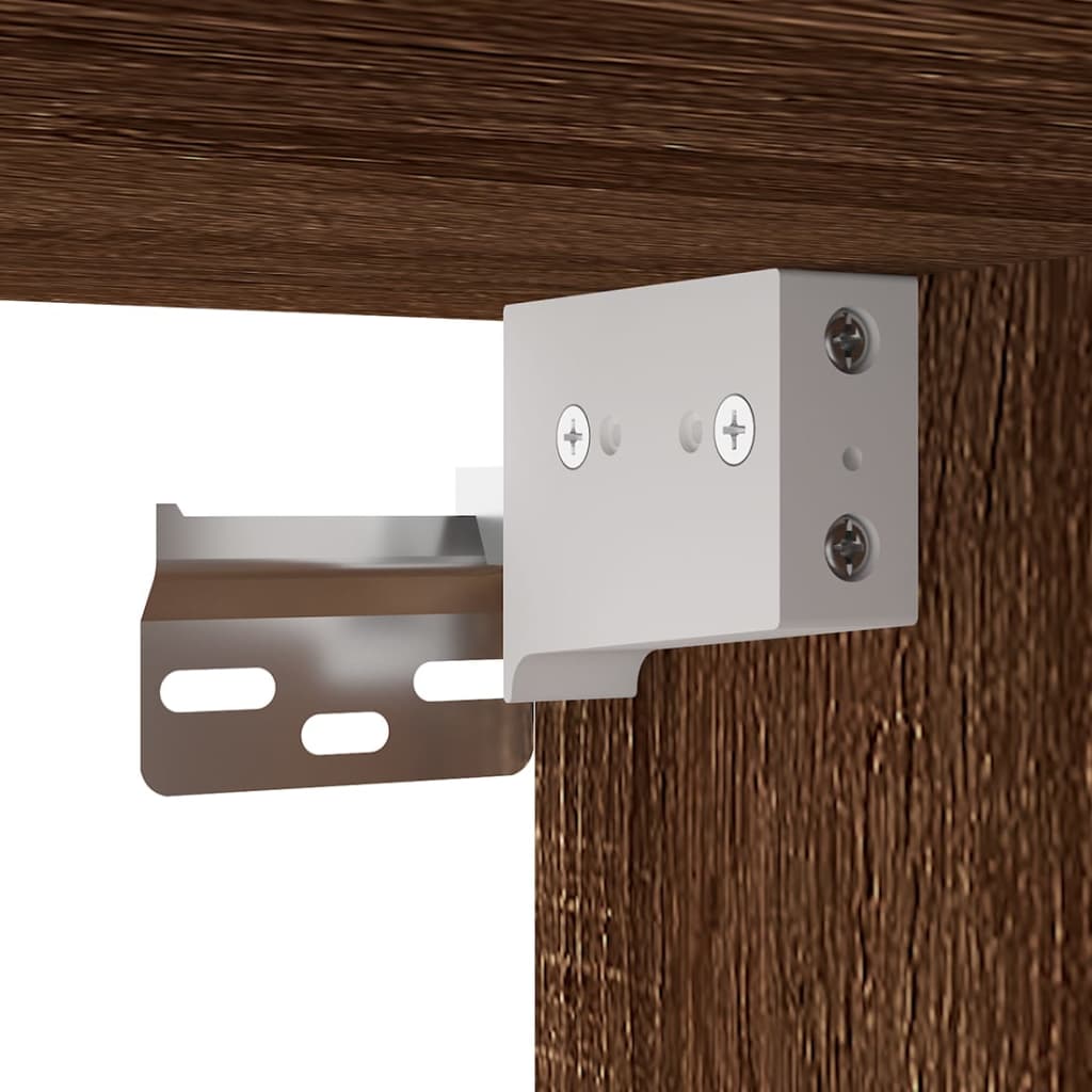 Set Mobili Porta TV 3 pz-Set di 3 Credenza per TV Rovere Marrone in Legno Multistrato 977501