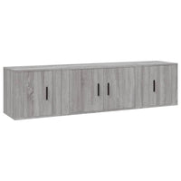 Set Mobili Porta TV 3 pz Grigio Sonoma in Legno Multistrato 3188404