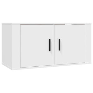 Set di Mobili Porta TV 2 pz Bianco in Legno Multistrato 3188406