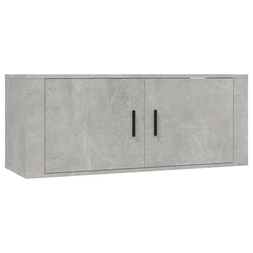 Set di Mobili Porta TV 3 pz Grigio Cemento in Legno Multistrato 3188418