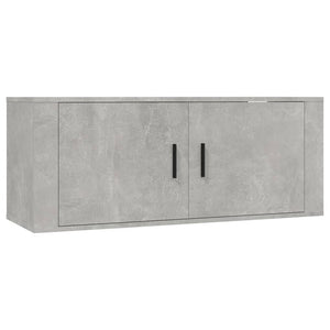 Set di Mobili Porta TV 3 pz Grigio Cemento in Legno Multistrato 3188418