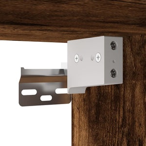 Set Mobili Porta TV 3 pz-Set di 3 Credenza per TV Rovere Fumo in Legno Multistrato 969213