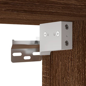 Set Mobili Porta TV 3 pz Rovere Marrone in Legno Multistrato 3188445