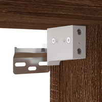 Set Mobili Porta TV 2 pz-Set di 2 Credenza per TV Rovere Marrone in Legno Multistrato 667948