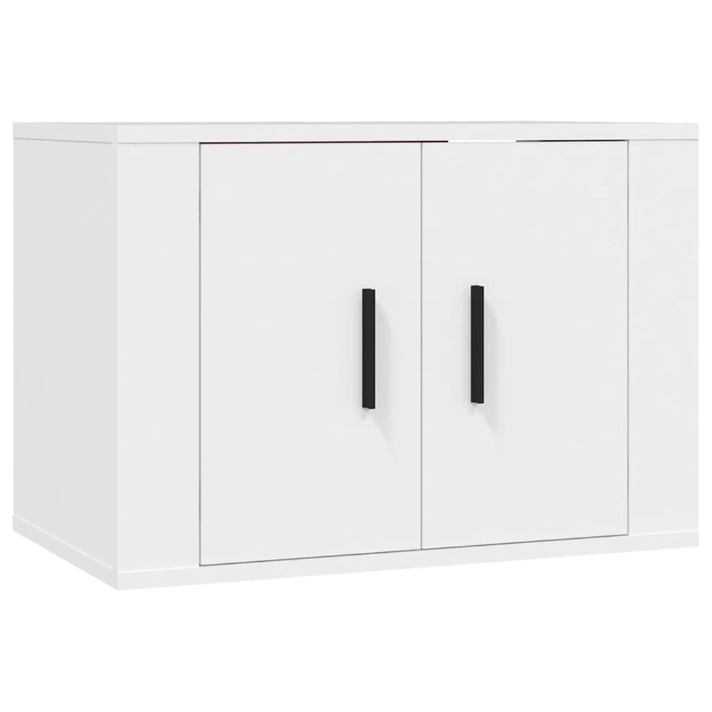 Set Mobili Porta TV 3 pz Bianco in Legno Multistrato 3188494