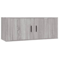 Set Mobili Porta TV 3 pz Grigio Sonoma in Legno Multistrato 3188540