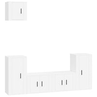 Set di Mobili Porta TV 5 pz Bianco in Legno Multistratocod mxl 76844