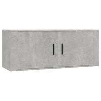 Set di Mobili Porta TV 6 pz Grigio Cemento in Legno Multistrato 3188658