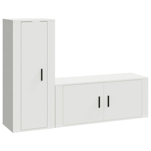 Set di Mobili Porta TV 2 pz Bianco in Legno Multistratocod mxl 77287