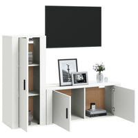 Set di Mobili Porta TV 2 pz Bianco in Legno Multistratocod mxl 77287