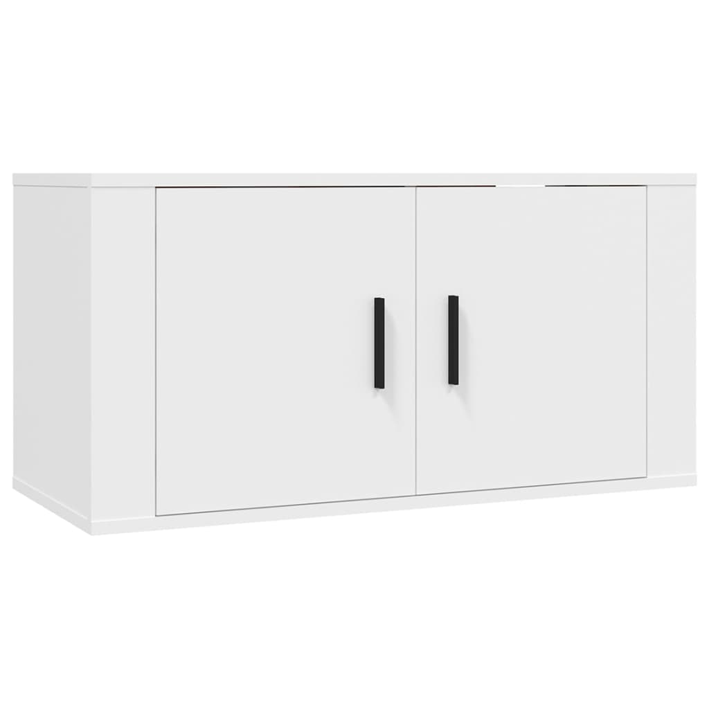 Set Mobili Porta TV 3 pz Bianco in Legno Multistrato 3188750