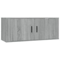 Set Mobili Porta TV 3 pz Grigio Sonoma in Legno Multistrato 3188764
