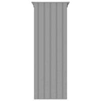 Gabbia per Uccelli Grigia 115x78x200 cm in Acciaio Zincato 172343