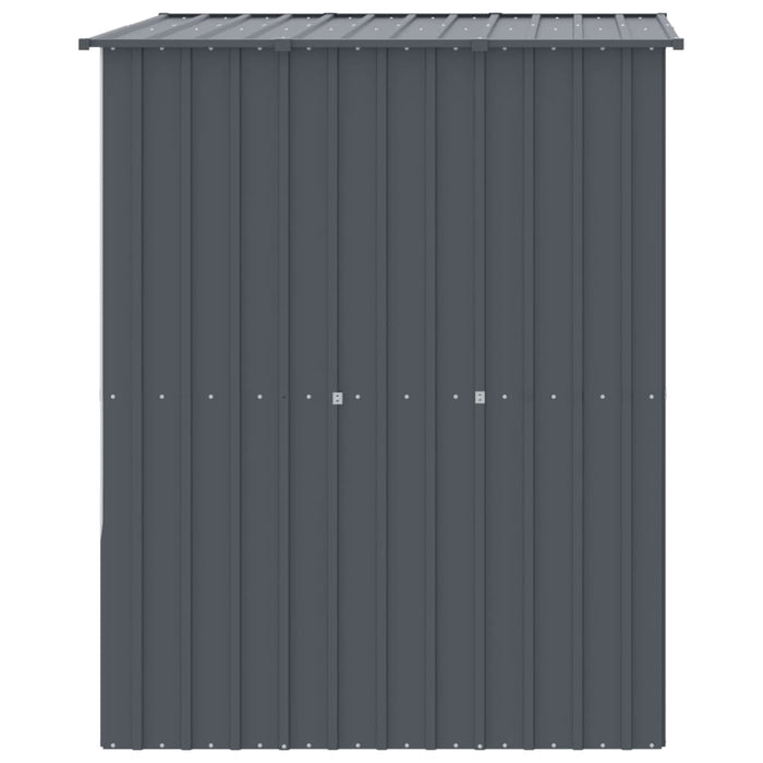 Casetta Cani con Tetto Antracite 165x153x181 cm Acciaio Zincato 172363