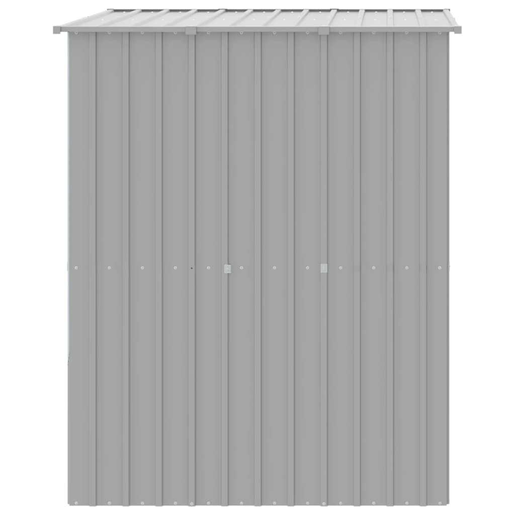 Cuccia per cani con tetto trasparente, acciaio zincato grigio 02_0043532