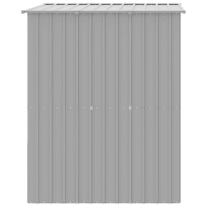 Cuccia per cani con tetto trasparente, acciaio zincato grigio 02_0043532