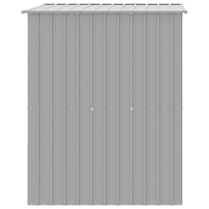 Cuccia per cani con tetto trasparente, acciaio zincato grigio 02_0043532