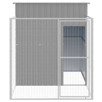 Casetta Cani Corsa Grigio Chiaro 165x251x181 cm Acciaio Zincatocod mxl 94377