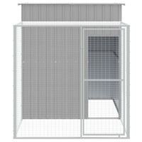 Pollaio Area Corsa Grigio Chiaro 165x251x181 cm Acciaio Zincatocod mxl 118328