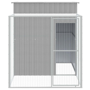 Pollaio Area Corsa Grigio Chiaro 165x251x181 cm Acciaio Zincatocod mxl 118328