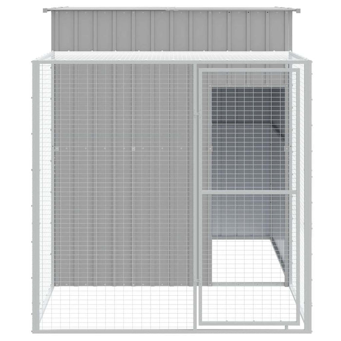 Pollaio Area Corsa Grigio Chiaro 165x251x181 cm Acciaio Zincatocod mxl 118328