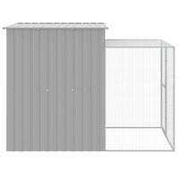 Pollaio Area Corsa Grigio Chiaro 165x251x181 cm Acciaio Zincato 172368