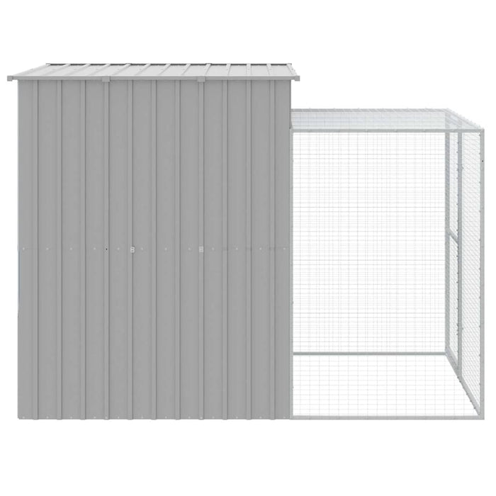 Pollaio Area Corsa Grigio Chiaro 165x251x181 cm Acciaio Zincato 172368