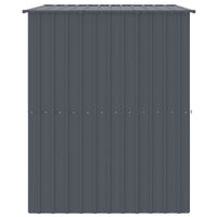 Casetta Cani con Tetto Antracite 214x153x181 cm Acciaio Zincato 172371