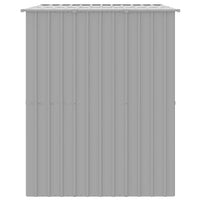 Casetta Cani Tetto Grigio Chiaro 214x153x181 cm Acciaio Zincato 172372
