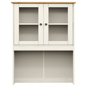 Credenza VIGO Bianca 78x40x175 cm in Legno Massello di Pino 3188302