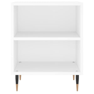 Comodini 2 pz Bianchi 40x30x50 cm in Legno Multistrato 826765