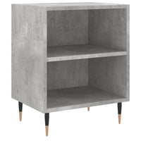Comodini 2 pz Grigio Cemento 40x30x50 cm in Legno Multistrato 826773