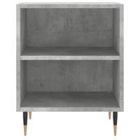 Comodini 2 pz Grigio Cemento 40x30x50 cm in Legno Multistrato 826773