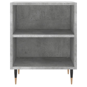 Comodini 2 pz Grigio Cemento 40x30x50 cm in Legno Multistrato 826773