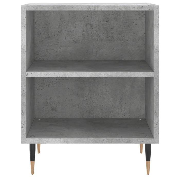 Comodini 2 pz Grigio Cemento 40x30x50 cm in Legno Multistrato 826773