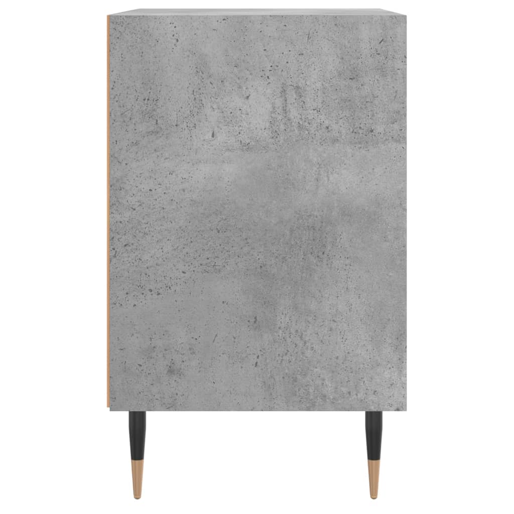 Comodini 2 pz Grigio Cemento 40x30x50 cm in Legno Multistrato 826773