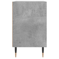 Comodini 2 pz Grigio Cemento 40x30x50 cm in Legno Multistrato 826773
