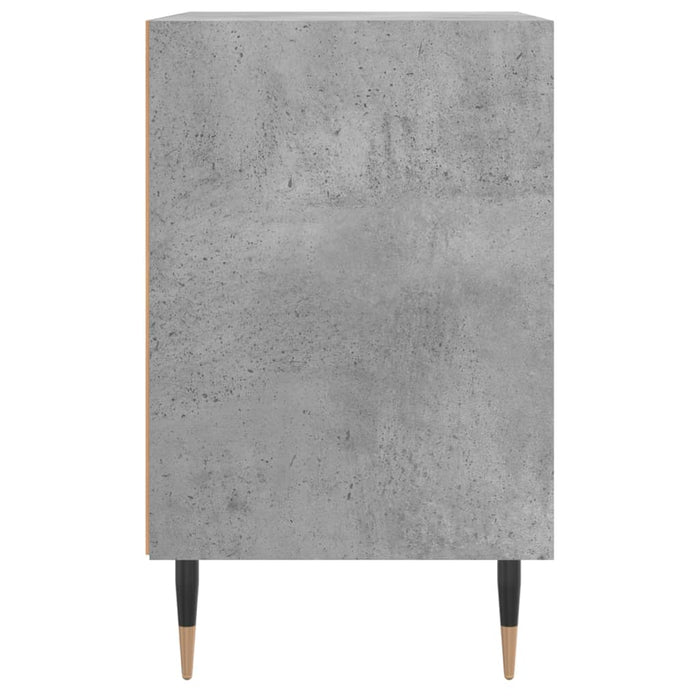 Comodini 2 pz Grigio Cemento 40x30x50 cm in Legno Multistrato 826773