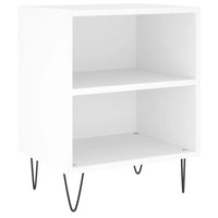 Comodini 2 pz Bianchi 40x30x50 cm in Legno Multistrato 826781