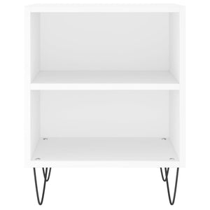 Comodini 2 pz Bianchi 40x30x50 cm in Legno Multistrato 826781