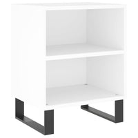 Comodino Bianco 40x30x50 cm in Legno Multistrato 826796