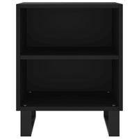 Comodino Nero 40x30x50 cm in Legno Multistrato 826798