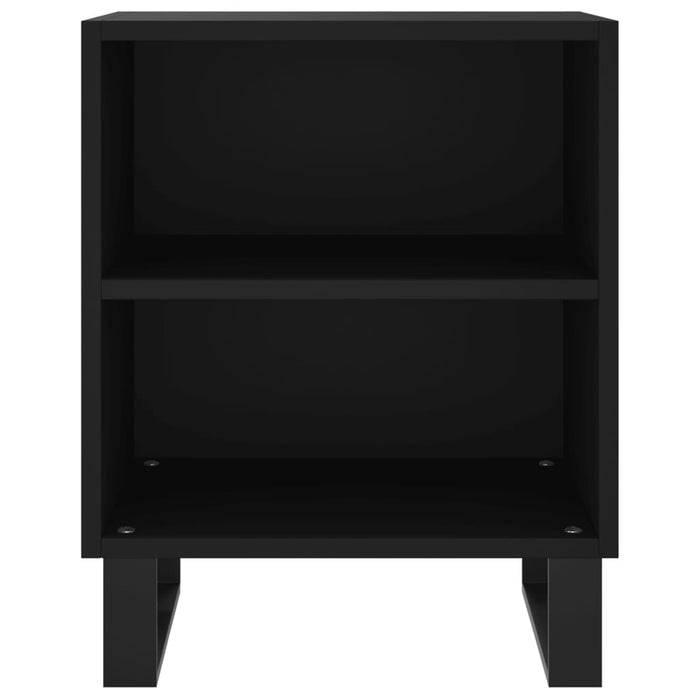 Comodino Nero 40x30x50 cm in Legno Multistrato 826798