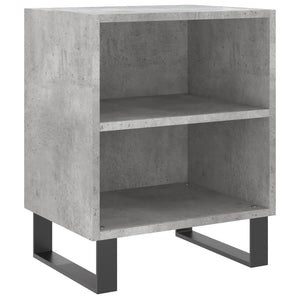 Comodini 2 pz Grigio Cemento 40x30x50 cm in Legno Multistrato 826805